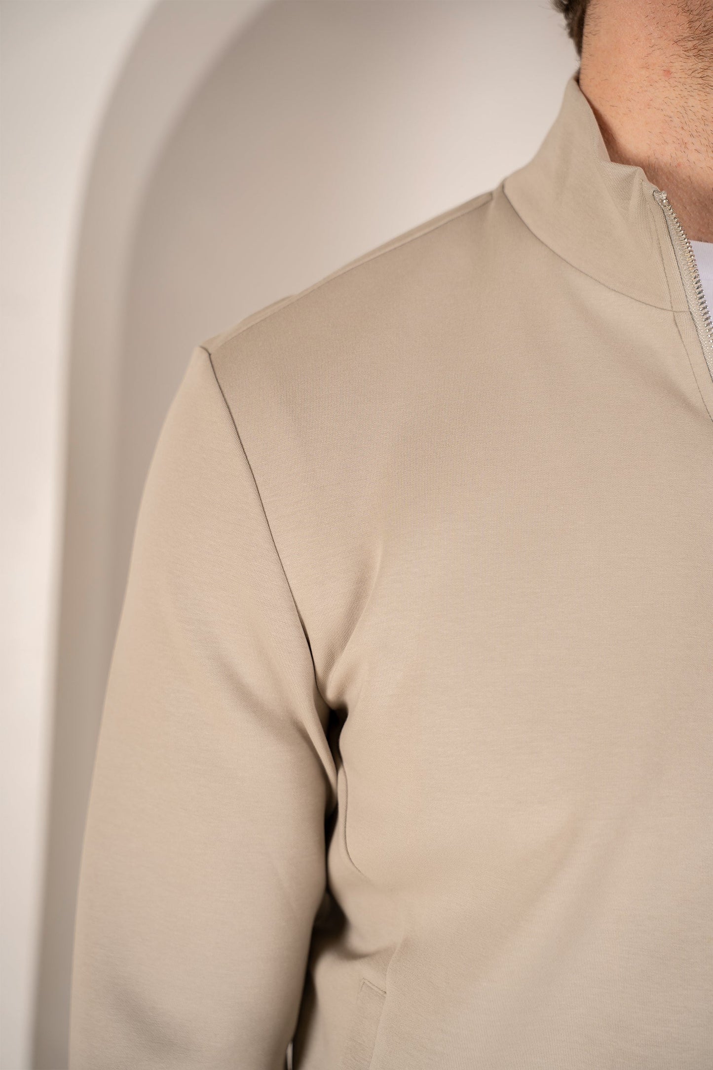 Interlock Zip-Up Jacket - Olive